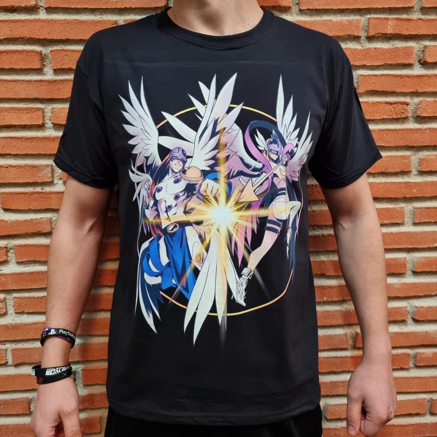 Model Kit Digimon - Digimon Unisex: เสื้อยืด Angemon และ Angewomon
