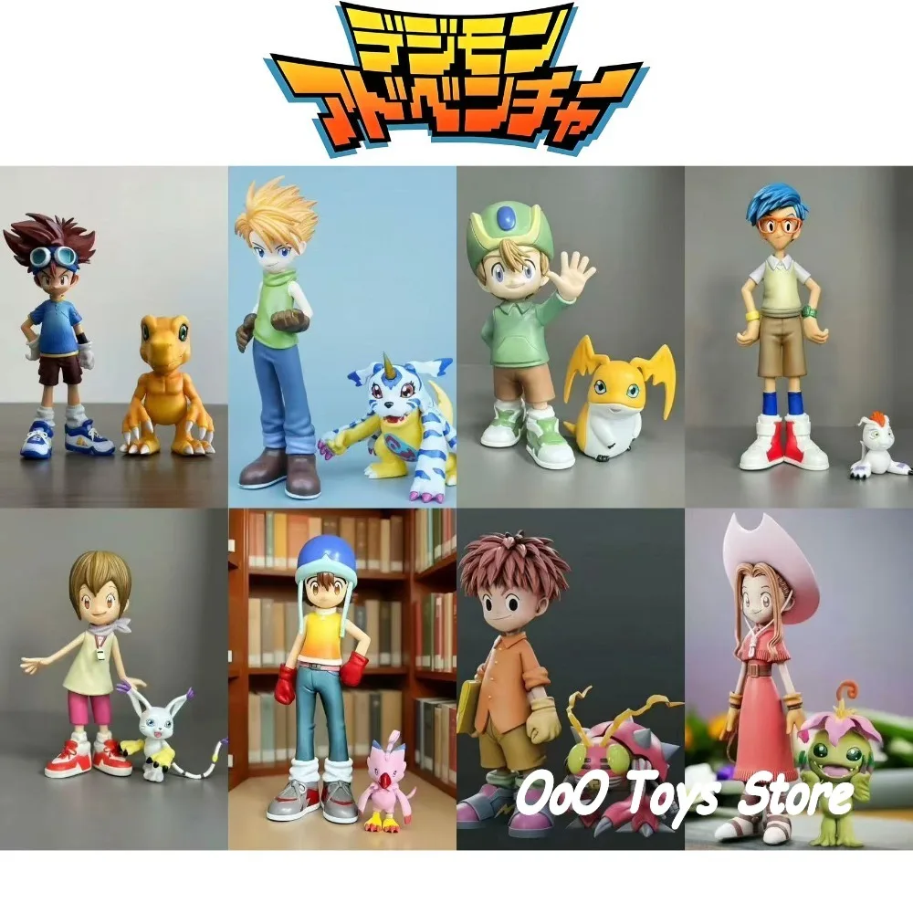 Model Kit Digimon - ฟิกเกอร์อนิเมะ ดิจิมอน แอดเวนเจอร์ ตัวละครหลัก 8 ตัว