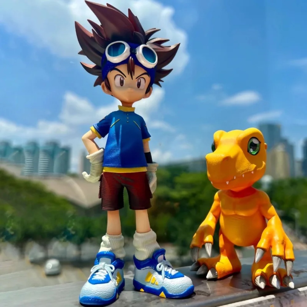 Model Kit Digimon - มอนสเตอร์ดิจิตอลอะนิเมะรูป Yagami Taichi Agumon Digimon ผจญภัย