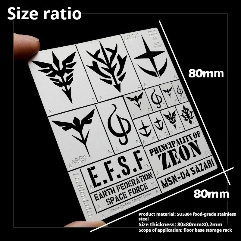 Model Kit Gundam Wing - อเล็กเซน AJ0078 แอร์บรัชสแตนเลสสตีล EFSF ZEON Zaku