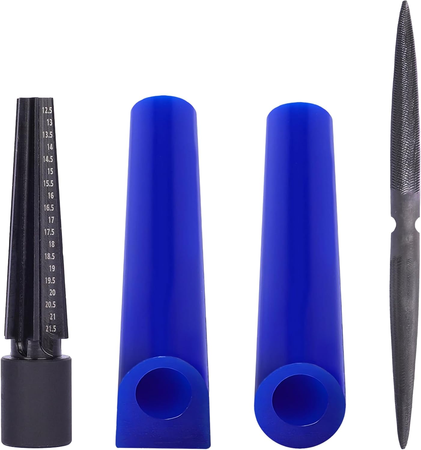 Model Kit Tool Set - ชุดอุปกรณ์แกะสลักแหวนแบบมืออาชีพ 4 ชิ้น/ชุด พร้อมท่อขยายและตะไบ สำหรับงานหล่อเครื่องประดับ ออกแบบแบบจำลองแหวน