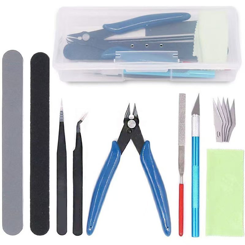 Model Kit Tool Set - ชุดเครื่องมือประกอบโมเดลกันดั้ม ชุดเครื่องมือประกอบพื้นฐานสำหรับผู้เริ่มต้น ชุดงานอดิเรก DIY ชุดทำโมเดลสำหรับตัดชิ้นส่วนพลาสติก