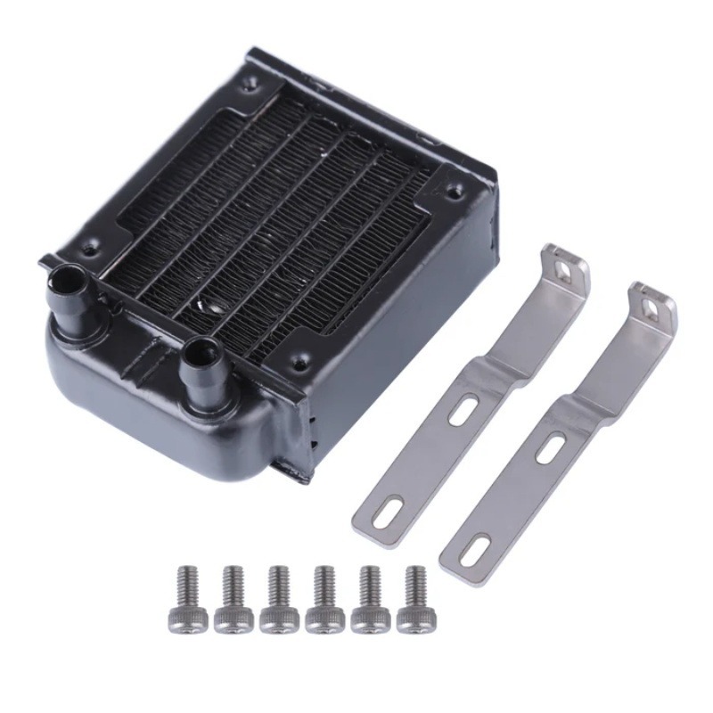Model Kit V8 Engine - ชุดหม้อน้ำ TOYAN พร้อมขายึดและปลั๊ก ชุดประกอบถังน้ำหล่อเย็น อะไหล่ดัดแปลงสำหรับเครื่องยนต์ V8
