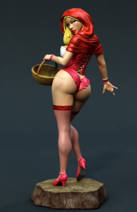 Model Kit Ixchel - 1/24 75มม.1/18 100มม.เรซิ่นชุด Little Red Riding