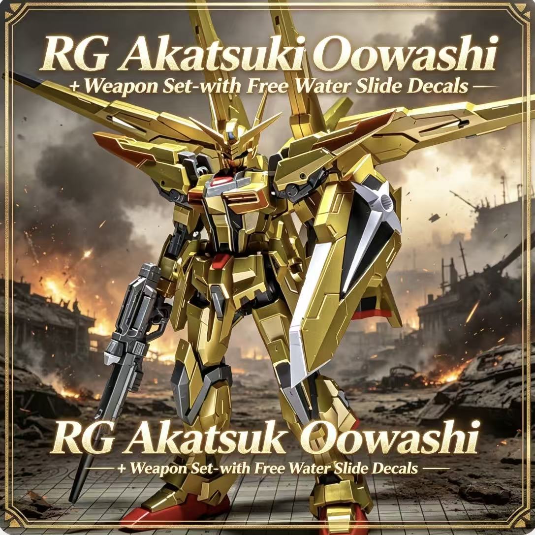 Model Kit Zeus - RG41 1/144 ORB-01 Akatsuki Oowashi ชุดประกอบโมเดลเคลือบทอง