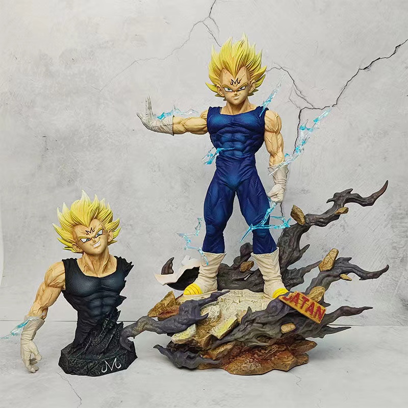 Model Kit Vegito - ฟิกเกอร์หัวตุ๊กตาอะนิเมะดราก้อนบอล Z Majin vegeta ขนาด33ซม. หุ่นแอ็กชันทำจาก
