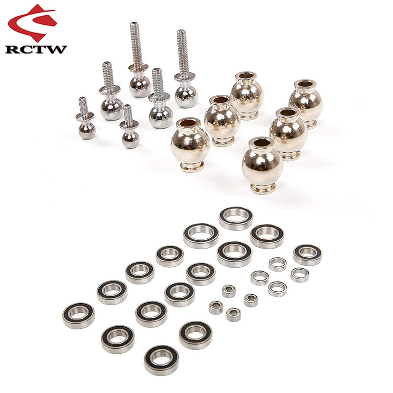Model Kit Tool Set - RC รถโลหะทั้งรถหัวโช้คอัพ Damper Ball ชุดชุดแบริ่งสําหรับ 1/5