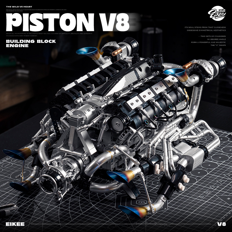 ชุดบล็อกประกอบเครื่องยนต์ V8 ซ - Model Kit V8 Engine บทวิจารณ์และราคา