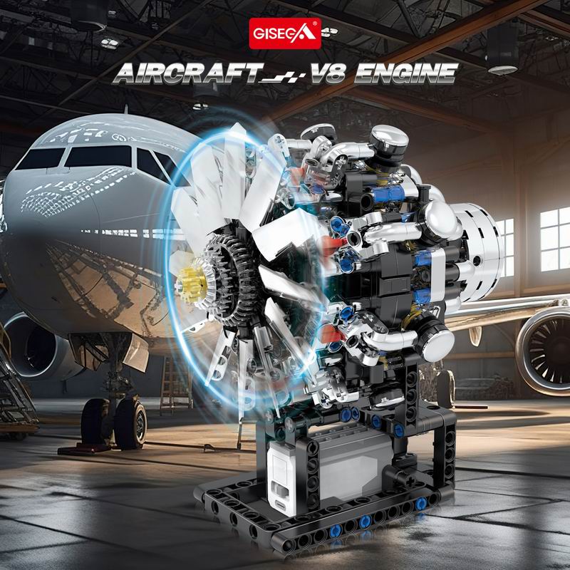 ชุดตัวต่อเครื่องยนต์ G8910 Avi - Model Kit V8 Engine บทวิจารณ์และราคา