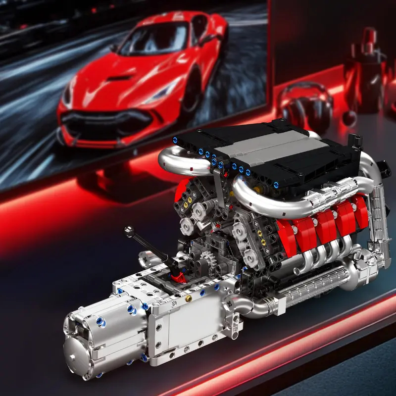 Mould King 10203 ชุดประกอบเครื - Model Kit V8 Engine บทวิจารณ์และราคา