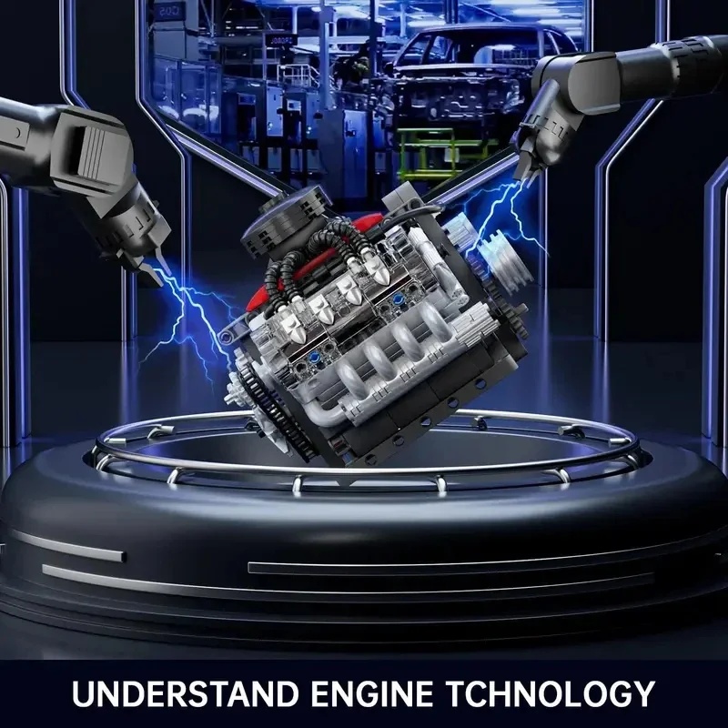 โมลด์คิง 10171 เครื่องยนต์ซุปเ - Model Kit V8 Engine บทวิจารณ์และราคา