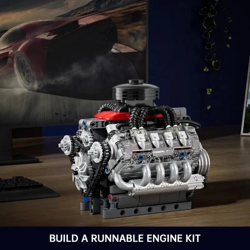 โมลด์คิง 10171 เครื่องยนต์ซุปเ - Model Kit V8 Engine บทวิจารณ์และราคา