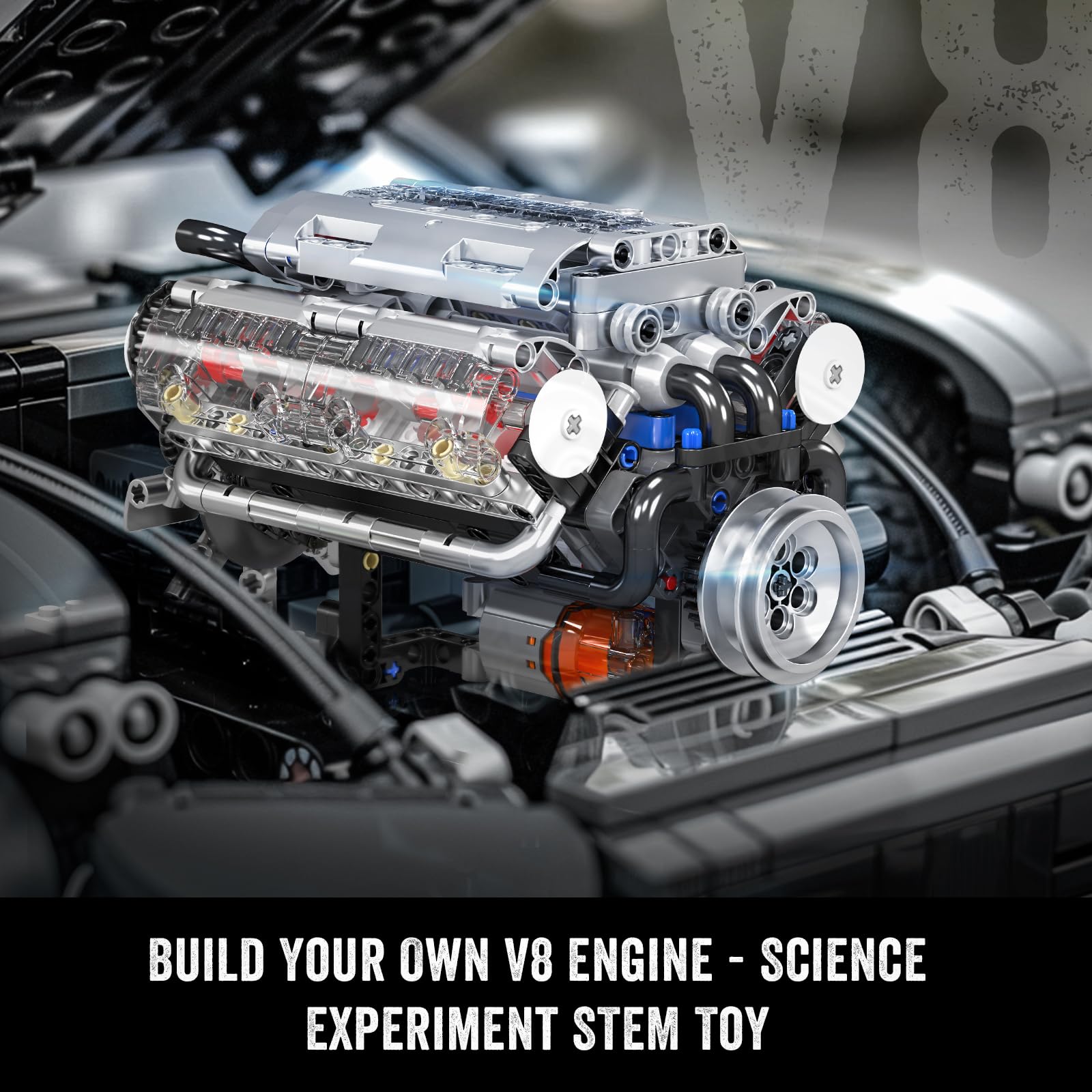 Mould King 10088 ชุดตัวต่อเครื - Model Kit V8 Engine บทวิจารณ์และราคา