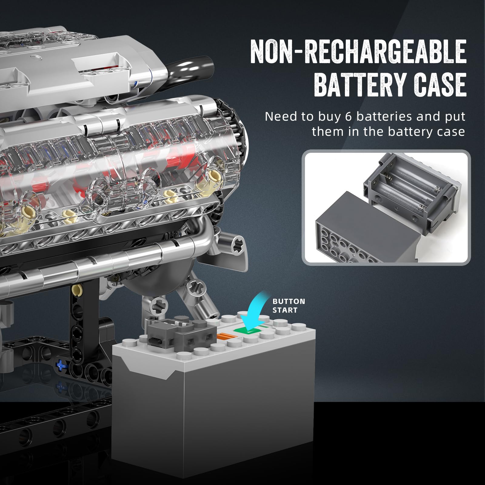 Mould King 10088 ชุดตัวต่อเครื - Model Kit V8 Engine บทวิจารณ์และราคา