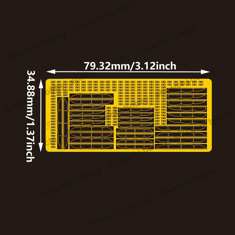 2 ชุด ชิ้นส่วนอัปเกรด PE ทองเห - Photo Etch Brass บทวิจารณ์และราคา
